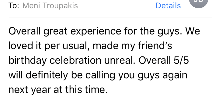bachelor party review