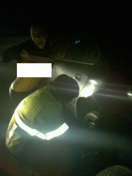 VIP stripper Joey with flat tire on the way to a Stowe bachelor party